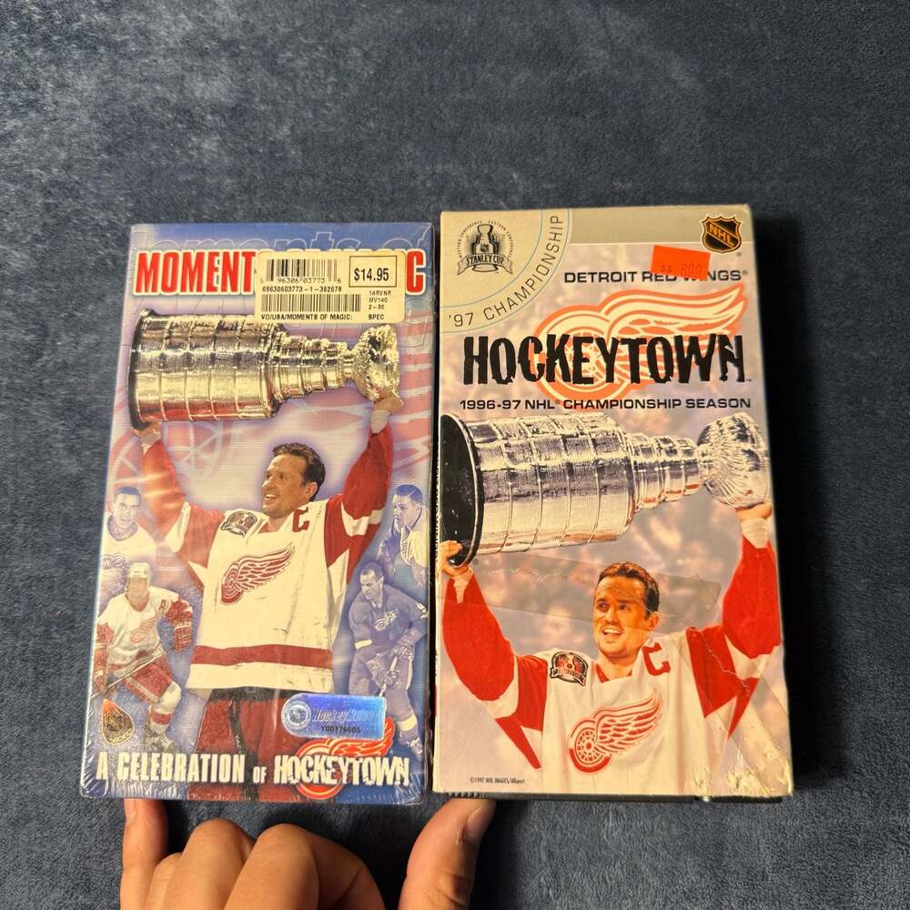 Detroit Red Wings Hockeytown 1996-97 NHL Championship Season vhs set